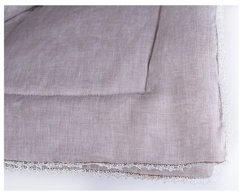 Одеяло легкое с хлопковым волокном Natura Sanat чехол из льна Дивный лен 200х220 ДЛ-О-7-2 - фотография № 9