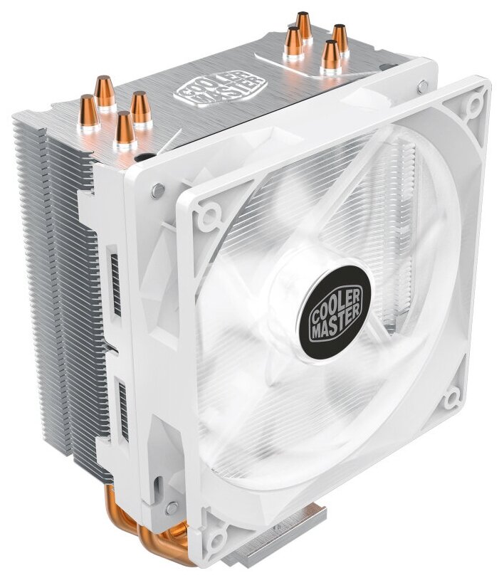 Кулер для процессора Cooler Master Hyper 212 LED White Edition, серебристый/белый/белый