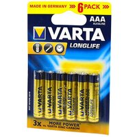 VARTA Батарейка VARTA LONGLIFE LR03 BL6, 6шт (4103)