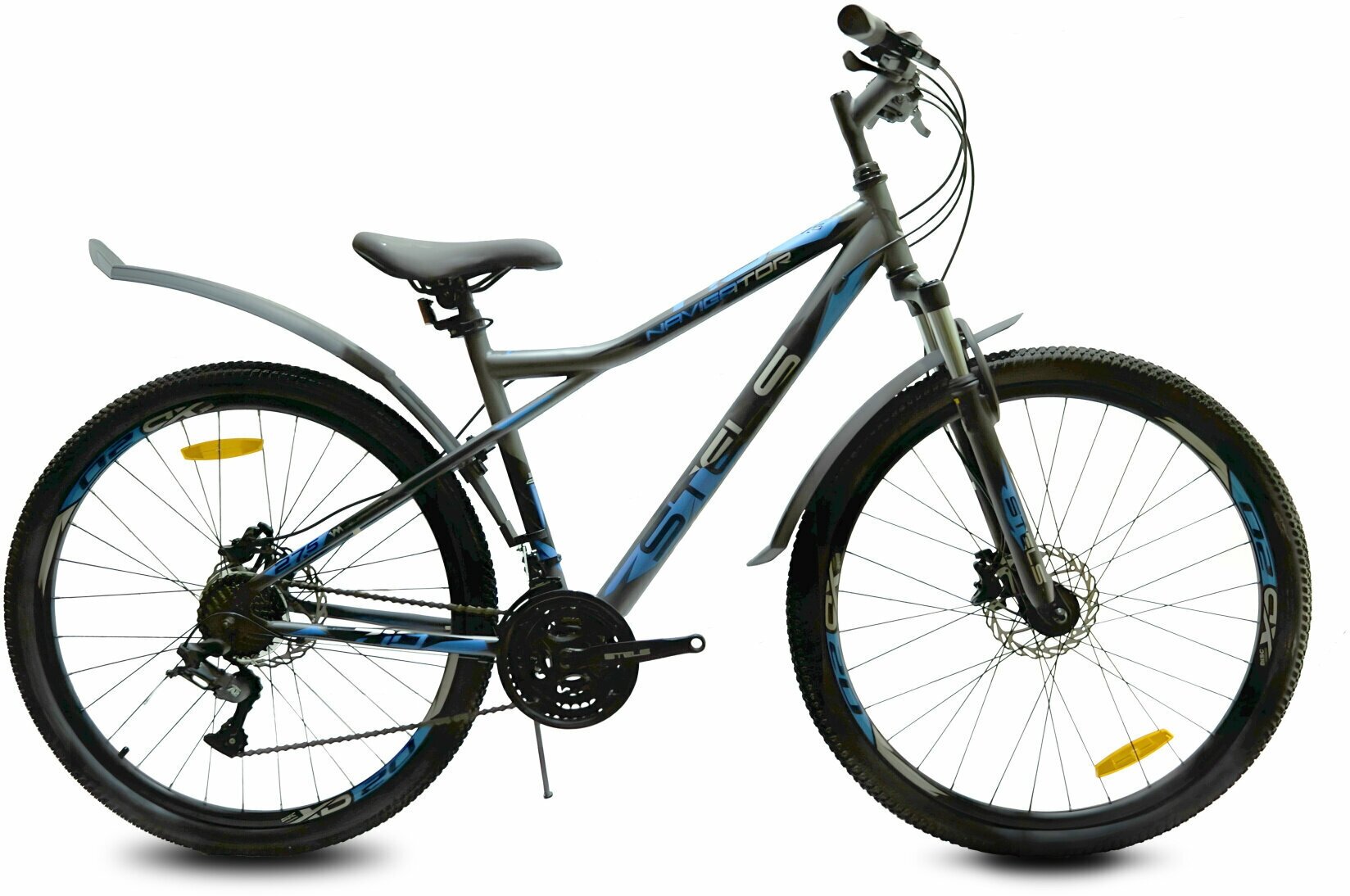 Велосипед "STELS Navigator-710 D 27,5" - 23 г. V010 (16" / серый-черный-серебристый (0000070128) )