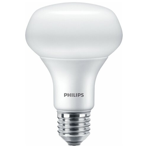 фото Лампа светодиодная philips essential led 2700к, e27, r80, 10вт, 2700 к