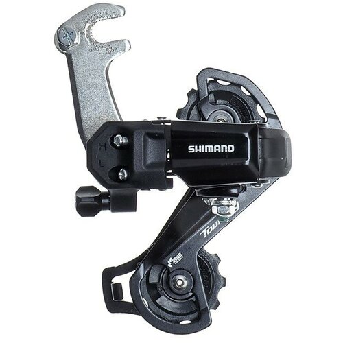 Shimano Переключатель задний Shimano Tourney TY-200, GS, 7/6ск, под гайку, цвет Черный