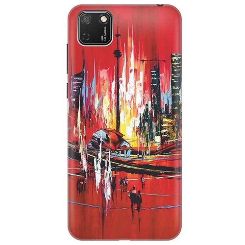 фото Ультратонкий силиконовый чехол-накладка для huawei y5p / honor 9s с принтом gosso