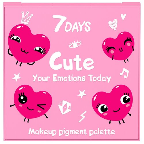 Палетка пигментов для макияжа 7 DAYS Your Emotions Today , 9 г 7 days 7053391 .