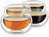 Набор пиал TeaStar, боросиликатное стекло, двойные стенки, прозра...