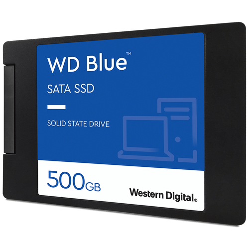 Твердотельный накопитель Western Digital WD Blue 500 ГБ SATA WDS500G2B0A ssd western digital red sa500 500 гб wds500g1r0b