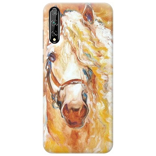 фото Re:pa чехол - накладка artcolor для huawei y8p / honor 30i с принтом "золотистая грива"