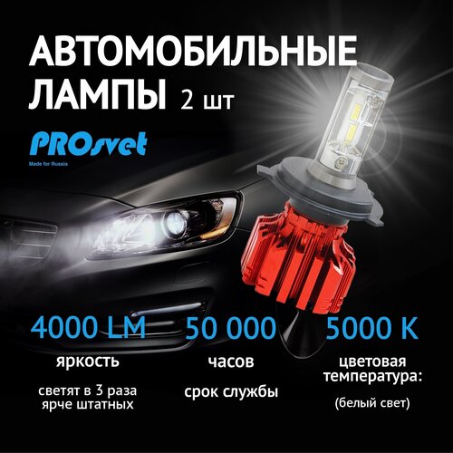 Светодиодная лампа H11 PROsvet S3 h11 led / h8 led / h9 лампа / h16 led (комплект 2шт)