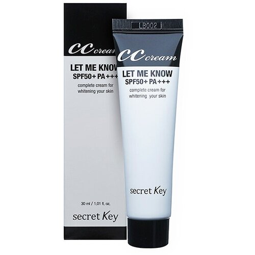 Secret Key CC cream LET ME KNOW SPF50+ РА+++ CС крем для лица солнцезащитный осветляющий