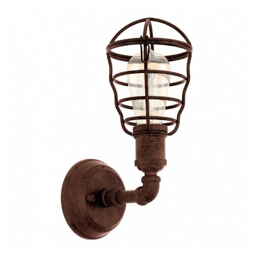 Настенный светильник EGLO Port Seton 49811, E27, 60 Вт, коричневый