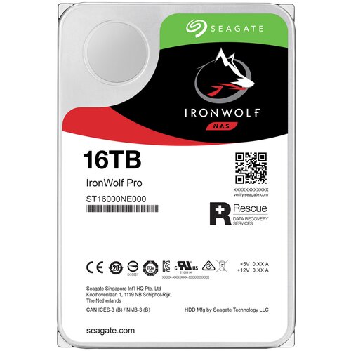 Жесткий диск Seagate IronWolf Pro 16 ТБ ST16000NE000 жесткий диск seagate nas ironwolf pro 16tb st16000ne000