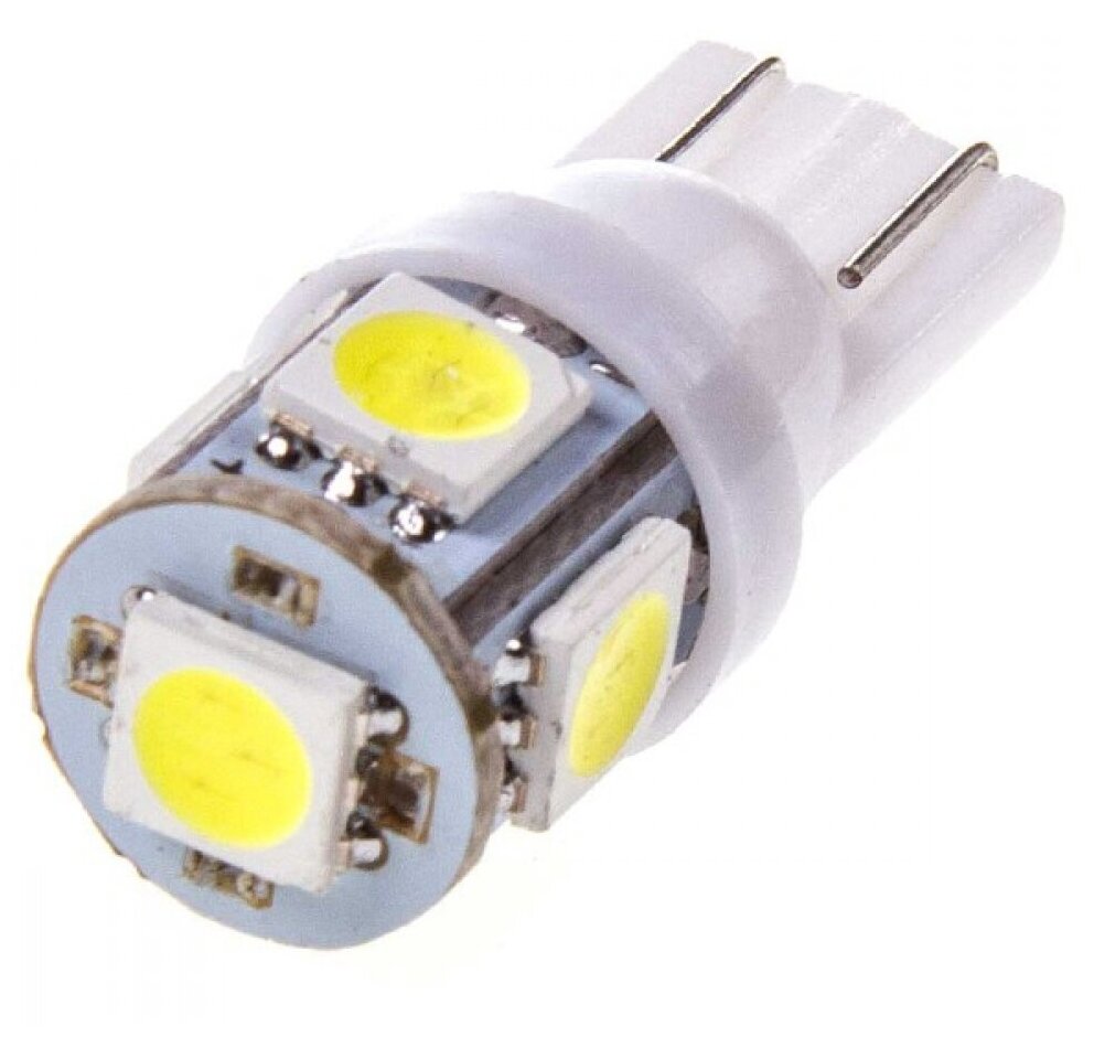 Автолампа диод T10 W5W 24V 5 SMD без цоколя 1-контурная белая SKYWAY S08202005