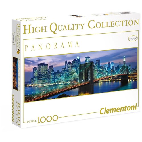 Пазл Clementoni High Quality Collection Panorama Нью Йорк. Бруклинский мост (39209), 1000 дет. пазл clementoni high quality collection panorama завораживающий танец фламинго 39427 1000 дет