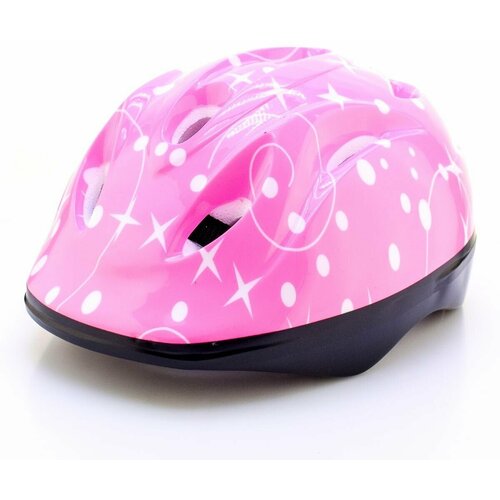 фото Шлем детский для катания на велосипеде, роликах, скейте, самокате. цвет: розовый. нет бренда