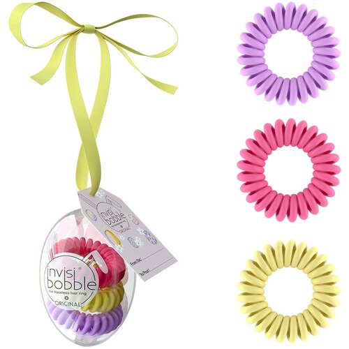 Купить ORIGINAL Easter Egg резинки для волос Invisibobble, фиолетовый/желтый/розовый/разноцветный, искусственная смола