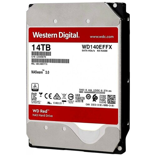Жесткий диск Western Digital WD Red 14 ТБ 14 TB WD140EFFX