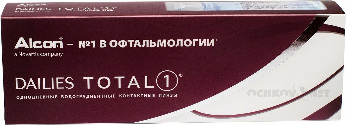 Контактные линзы Dailies (Alcon) Total1, 30 шт, R 8,5, D -3.5