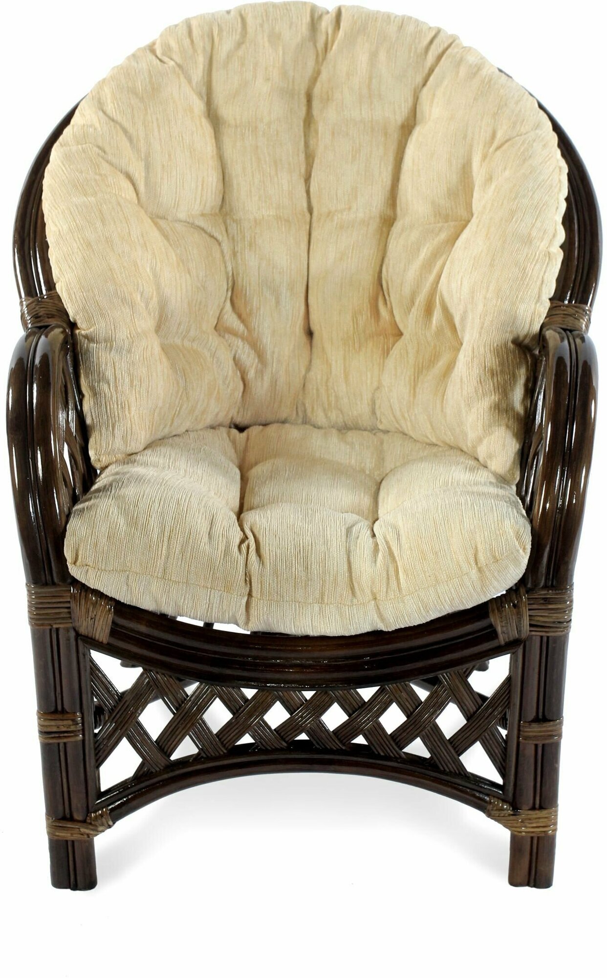 Комплект для отдыха рузвельт 11/01 Б (стол, 2 кресла и диван) из натурального ротанга - фотография № 8