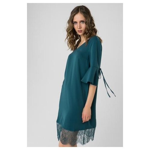 фото Платье zarina 8224012512017 женское цвет зеленый 17 однотонный р-р 42