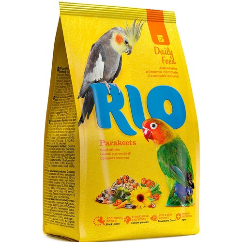 Корм RIO для средних попугаев, 1 кг корм для птиц rio для средних попугаев 1 кг