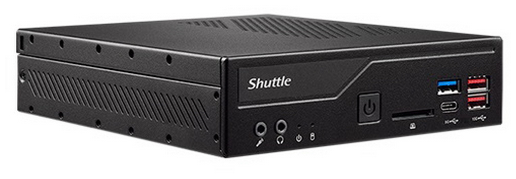 Платформа Shuttle LGA1700, H670, 2*DDR4 SODIMM (3200), 2.5" HDD/SSD, M.2, 2*Glan, 2*HDMI, 2*DP, 2*COM, USB Type-C, 7*USB 3.2, SD reader, noOS, b - фото №1