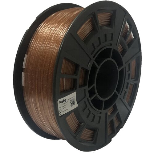 Пластик для 3D-принтера, Star Plast, PETG 1,75мм, 1 кг. Цвета красное золото ( Глиттер )