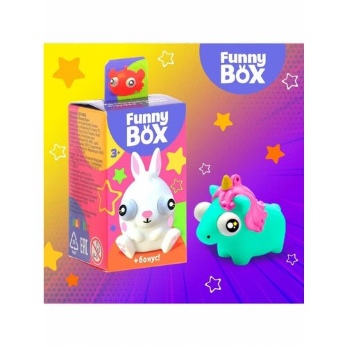 ZABIAKA Игровой набор Funny Box «Зверюшки»: карточка, фигурка, лист наклеек игровой набор funny box пожарная техника карточка фигурка лист наклеек