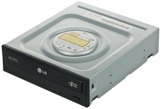 DVD привод внутренний, оптический, DVD-RW LG GH24NSC0 черный (oem-версия)