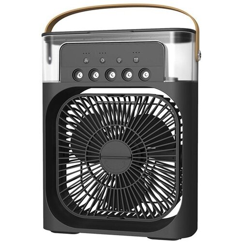 Вентилятор настольный Мини кондиционер VARDA LED подсветкой 3 скорости Увлажнитель ночник Черный 1399₽