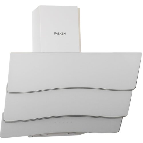 Кухонная вытяжка наклонная FALKEN H-6005-3 WHITE GLASS 1199000₽