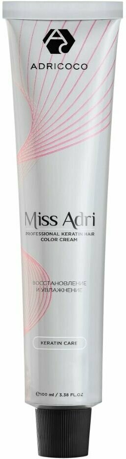 ADRICOCO Крем-краска для волос Miss Adri №4.0, Коричневый, 100 мл