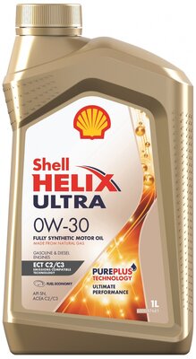 Синтетическое моторное масло SHELL Helix Ultra ECT C2/C3 0W-30, 1 л