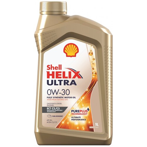 фото Синтетическое моторное масло shell helix ultra ect c2/c3 0w-30 1 л