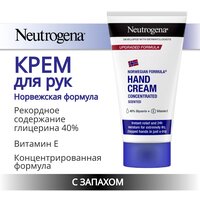 Крем для рук Neutrogena "Concentrated scented" Норвежская формула, для очень сухой кожи Нитроджина увлажняющий, с запахом, 75 мл