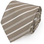 Элегантный бежевый галстук Rene Lezard 102133 - изображение