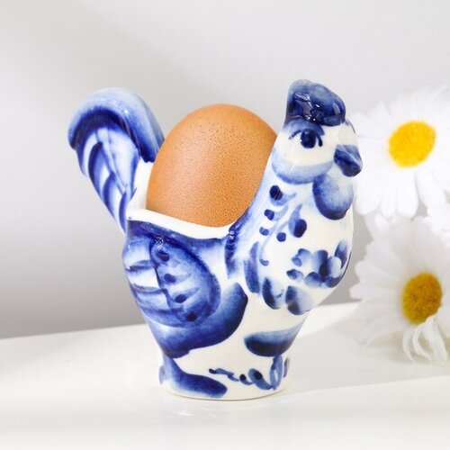 Подставка под яйцо Петух гжель 792₽