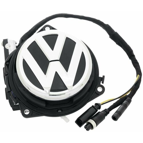 Камера заднего вида (AHD 1080p, 150 градусов) в значок логотипа Volkswagen Passat B6/B7/B8/CC, Polo, Golf 6/7, Beetle