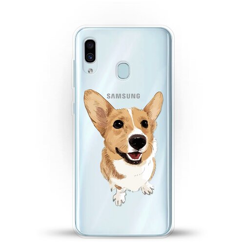фото Силиконовый чехол хороший корги на samsung galaxy a30 andy & paul