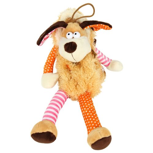 Мягкая игрушка-сумка LAPA House Собачка, 24 см, разноцветный