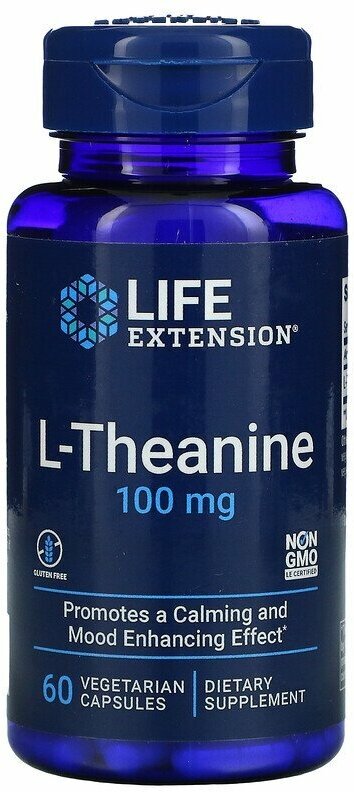 Life Extension L-Theanine 100 мг 60 капсул (Life Extension)