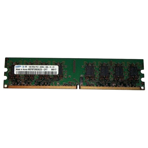 Оперативная память Samsung 1 ГБ DDR2 800 МГц DIMM CL6 M378T2953GZ3-CF7 оперативная память samsung 2 гб ddr2 800 мгц dimm cl6 m378t5663eh3 cf7