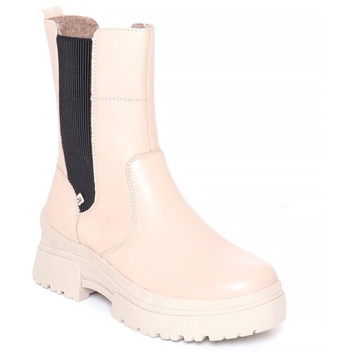 фото Ботинки rieker, размер 37, белый, бежевый