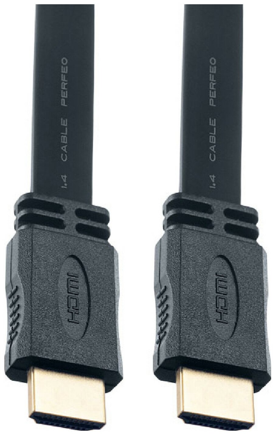 PERFEO Кабель HDMI A вилка, плоский, длина 2м (H1302)