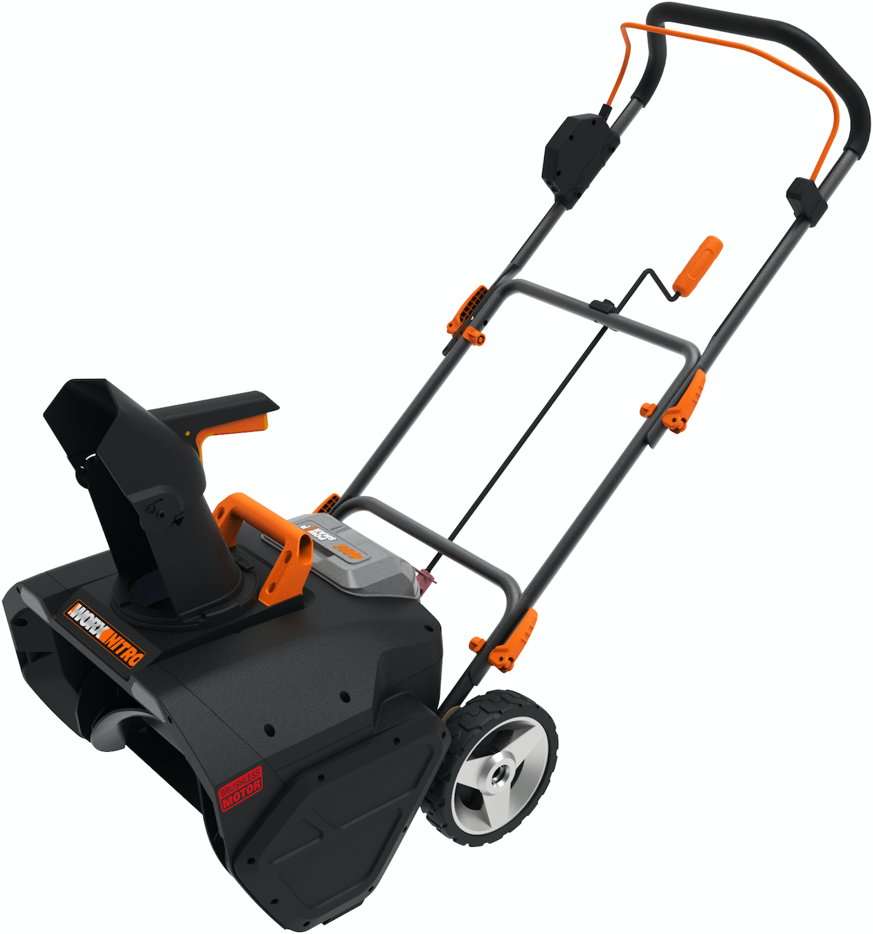 Снегоуборщик аккумуляторный WORX WG471E, 40В, 50см, бесщеточный, 2*4,0 Ач, двойное ЗУ 2x2A