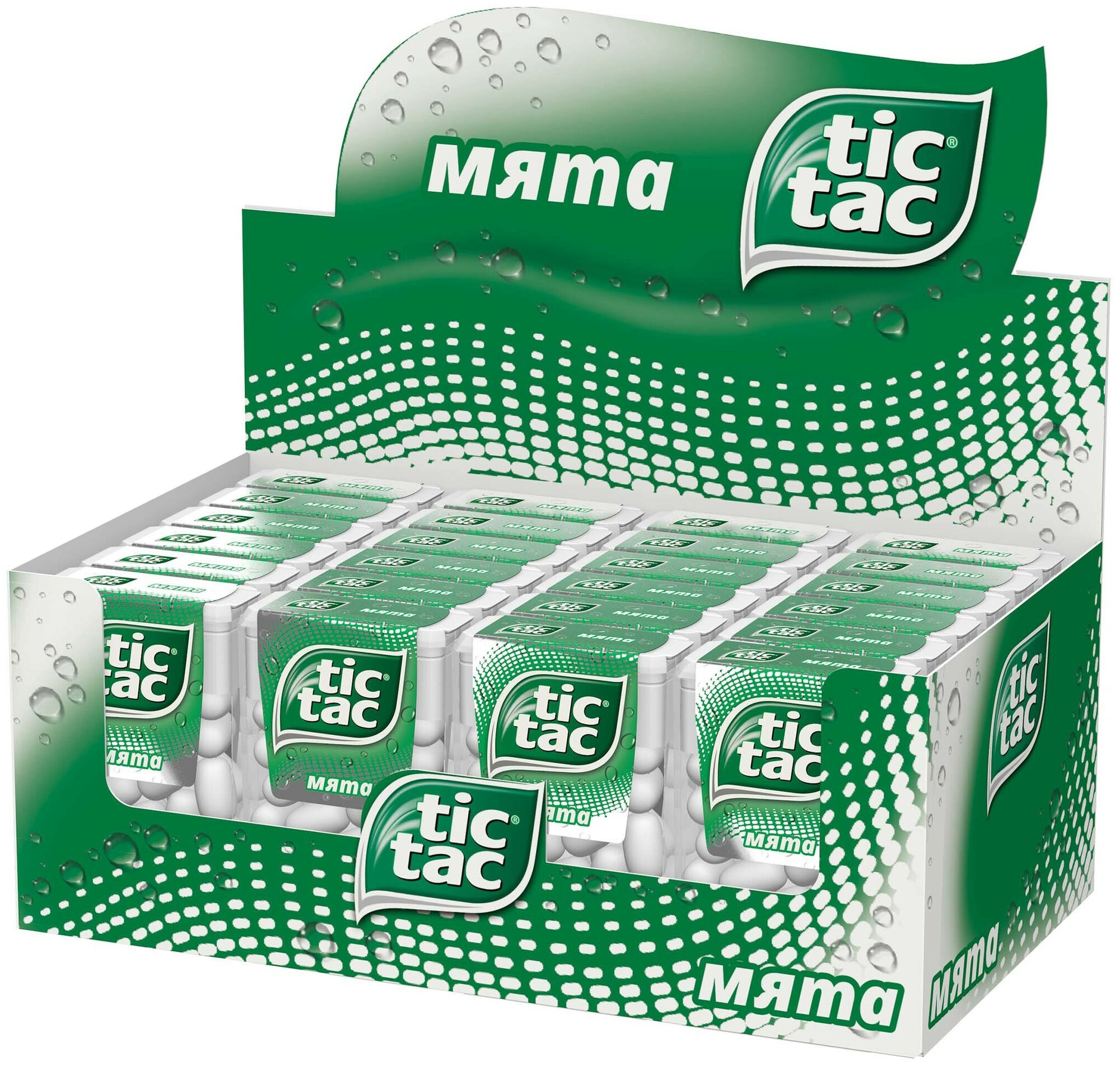 Драже Tic-Tac Мята - 16 гр, 12 штук