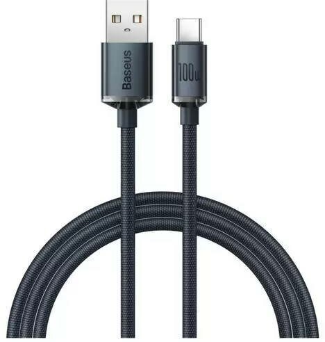 Кабель Baseus USB - USB Type-C 1.2 м, кабель для зарядки, черного цвета