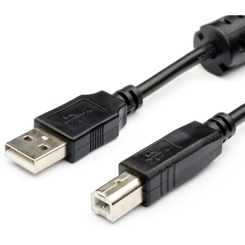 Кабель Atcom USB-A - USB-B 1.5м AT5474 кабель atcom usb 0 8 m am bm феррит