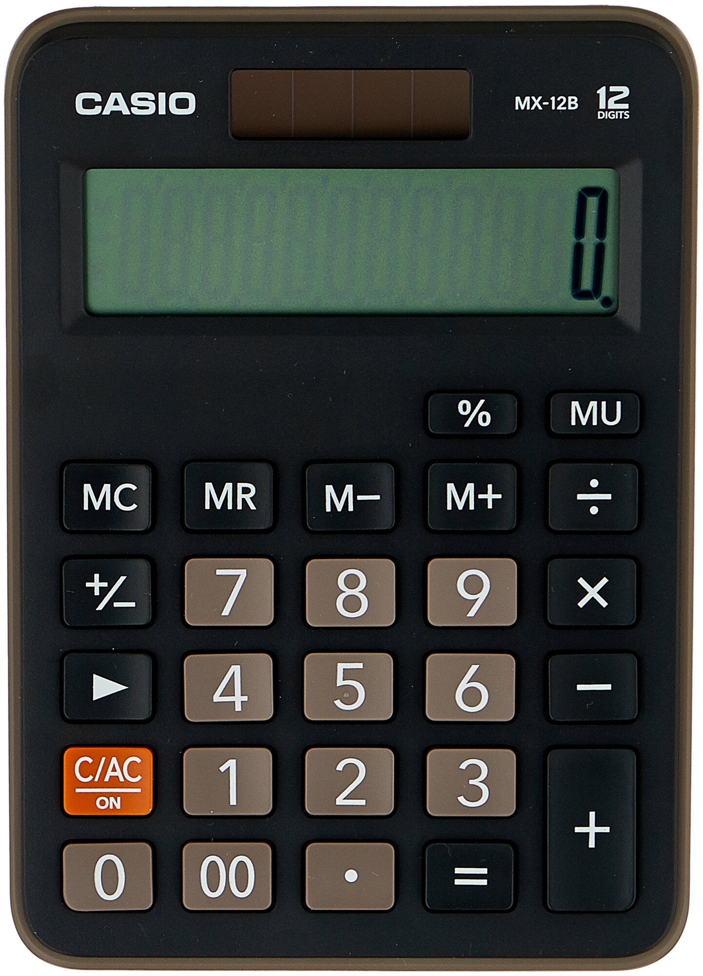 Калькулятор настольный CASIO MX-12B черный/коричневый 12-разр.