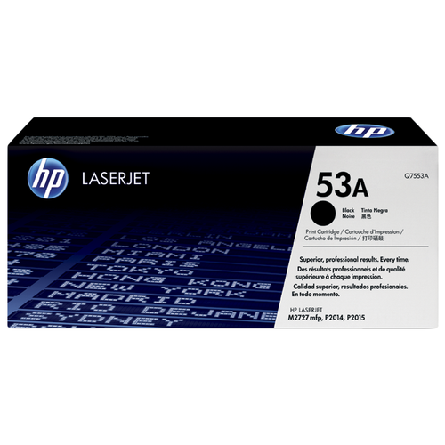 Картридж HP Q7553A, 3000 стр, черный картридж sakura q7553a 3000 стр черный