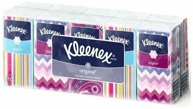 Платочки носовые Kleenex 10 шт original